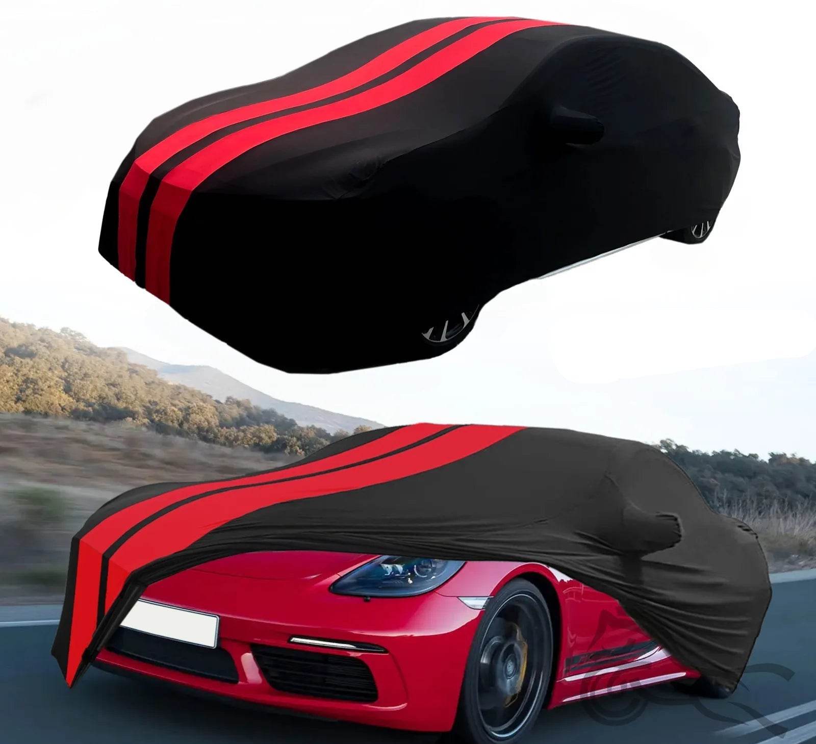 Full Protection Sports Car Cover - red black