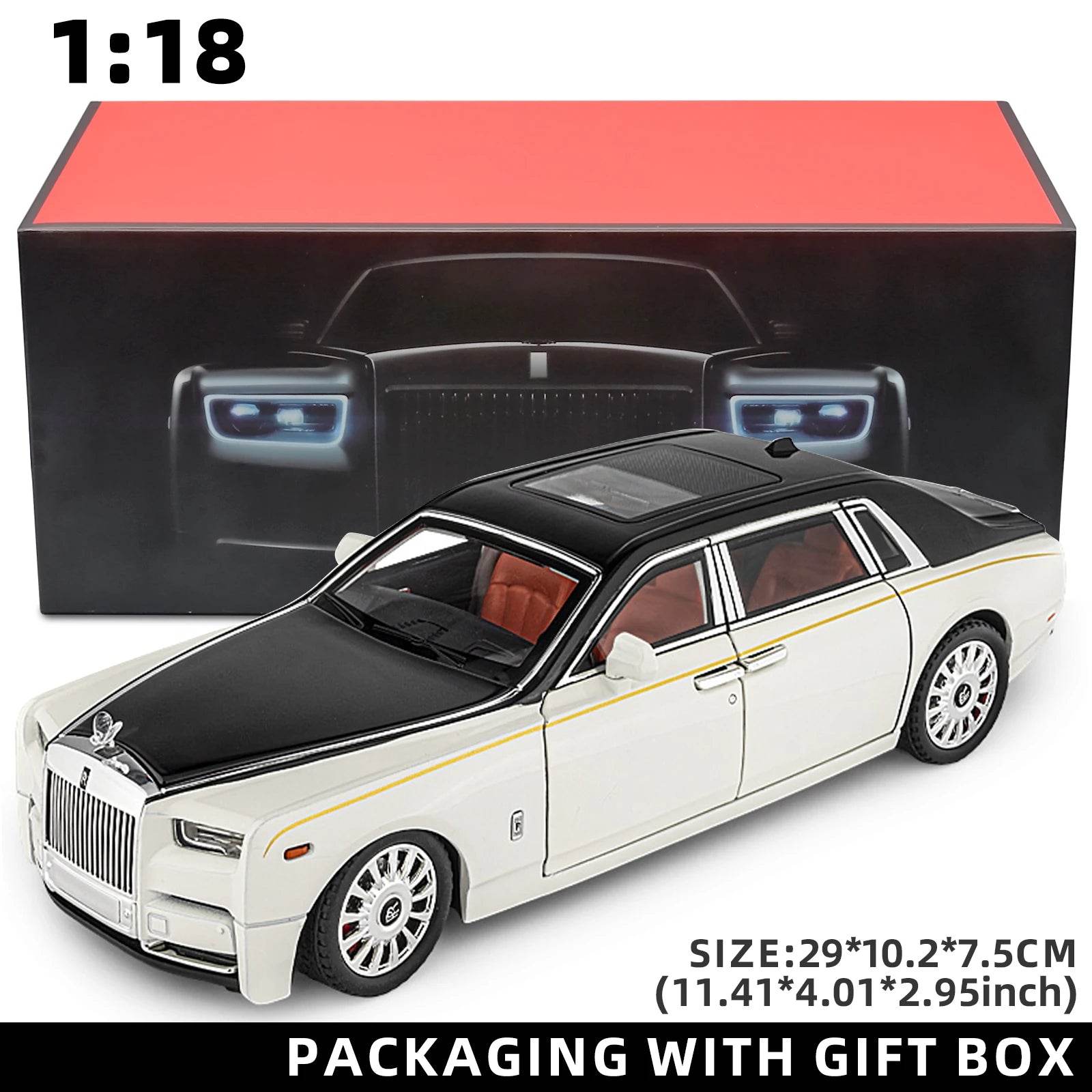 Rolls-Royce Phantom Model Car - White