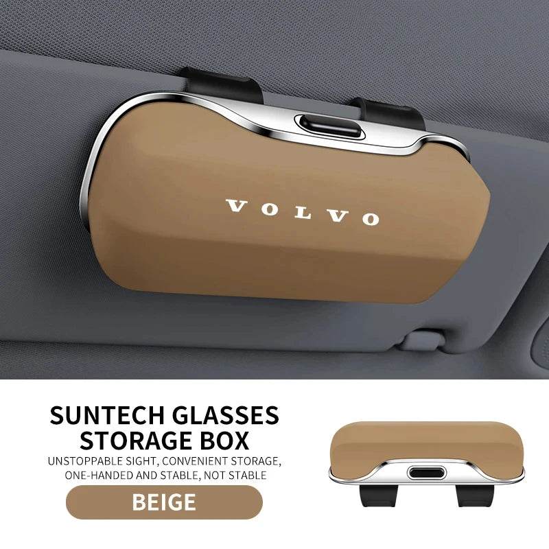 Volvo Car Sunglasses Holder Clip - Beige VOLVO