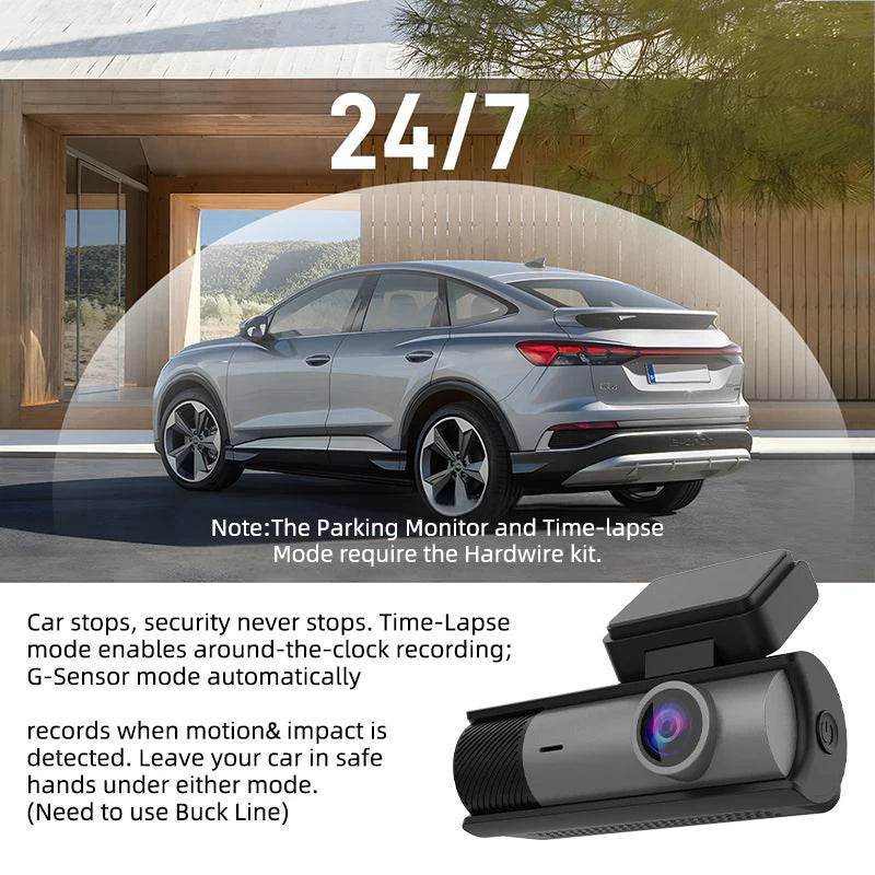 4K Mini Dash Cam With Rear Camera - ONLY 4K DashCam B61P / NONE