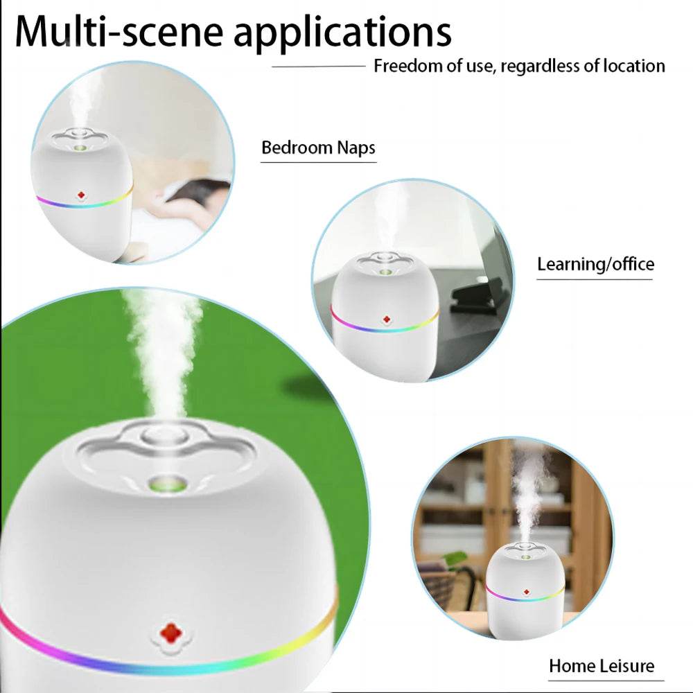 Portable USB Air Humidifier & Aroma Diffuser -