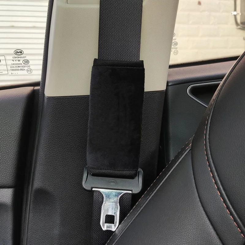 Cartoon Bow Dog Seatbelt Cover Shoulder Strap Cushion Pad Kids Women