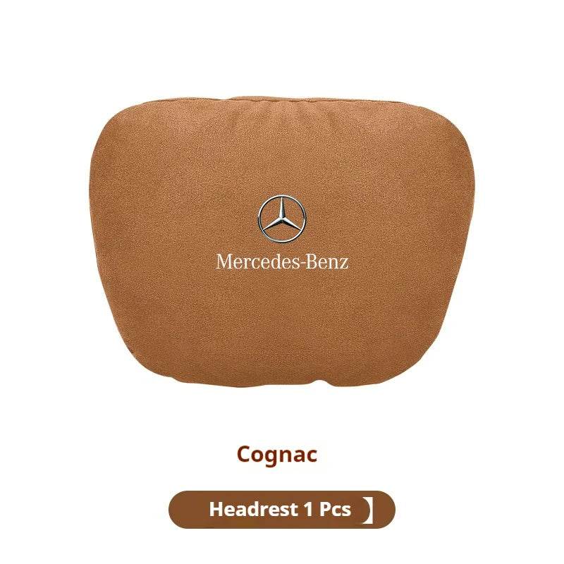 Mercedes-Benz Neck Pillow & Lumbar Support Cushion | For A B C E S V R-Class, CLA, GLA, GLB, GLC, GLE, SLK, A45, C43 -
