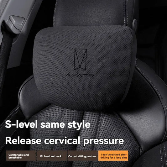 Changan AVATR Suede Headrest & Lumbar Support Cushion