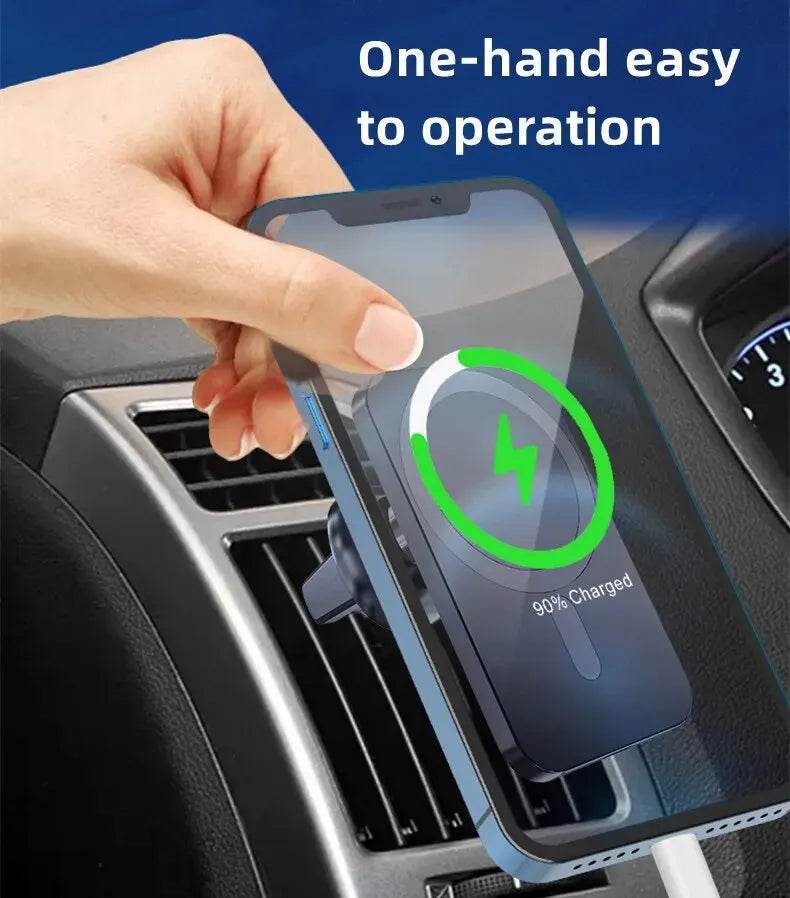 30W MagSafe Fast Charging Mount & Phone Holder - Black
