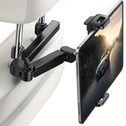 Car Headrest Tablet Holder – Adjustable Mount for iPad, Samsung & All Tablets -