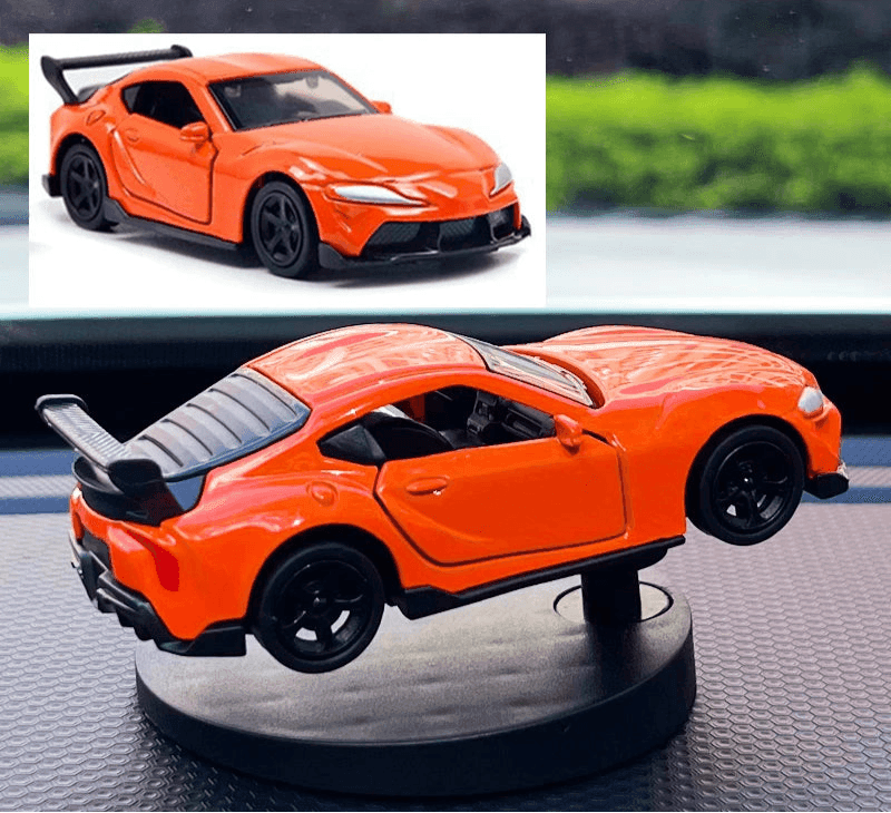 Drift Car Dashboard Swing Toy – Racing Car Ornament - Orange