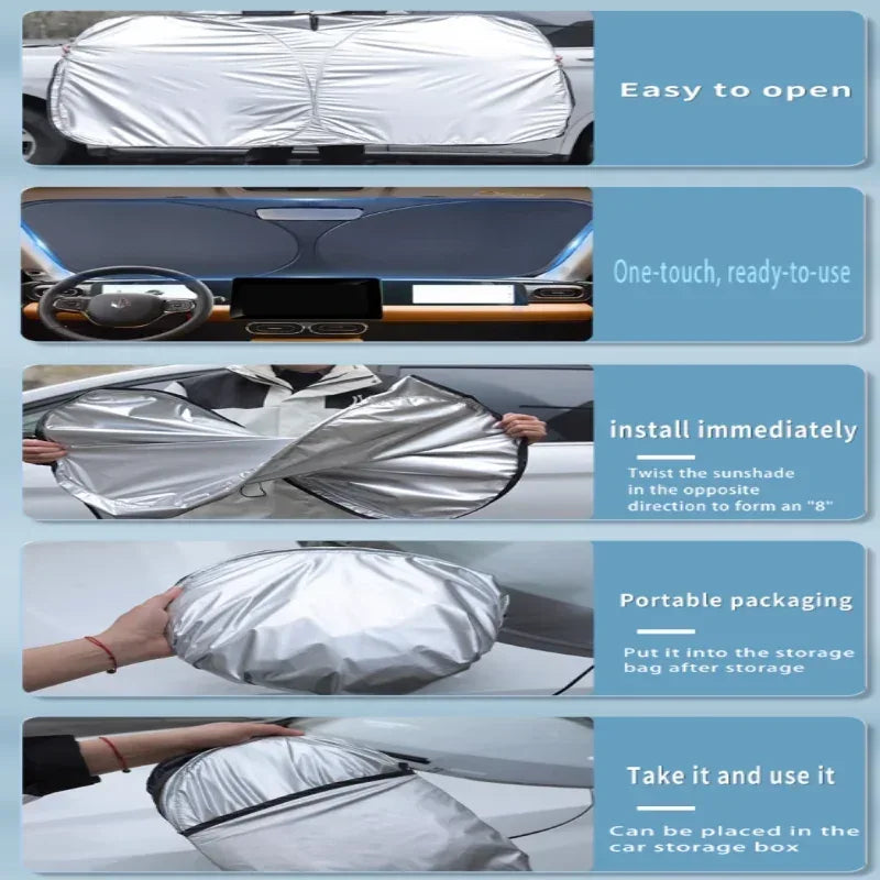 Volvo EX30 Foldable Sun Visor 2023-2025 Windshield Sunshade -