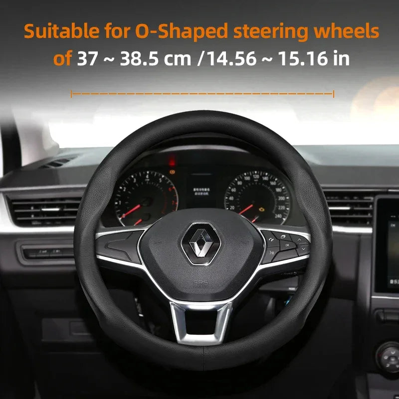 Renault Ultra-Thin Breathable Leather Steering Wheel Cover
