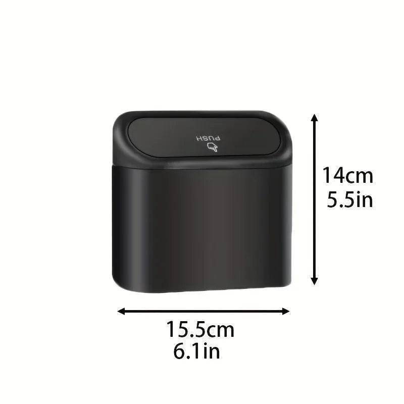 Leak-Proof Car Trash Can with Lid – Includes 60 Garbage Bags - 1pcs garbage bag