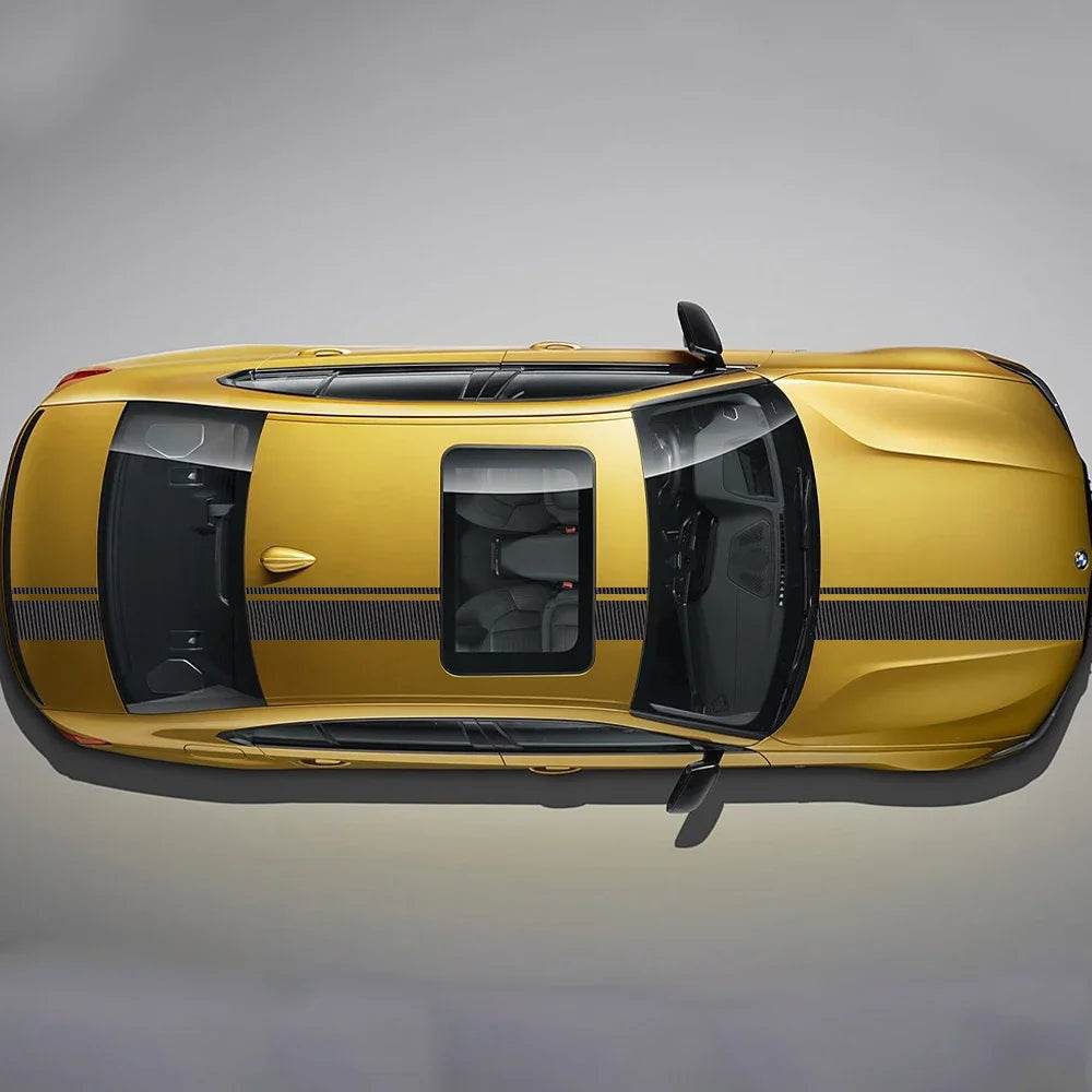 BMW Racing Stripe Decals - Matt Black