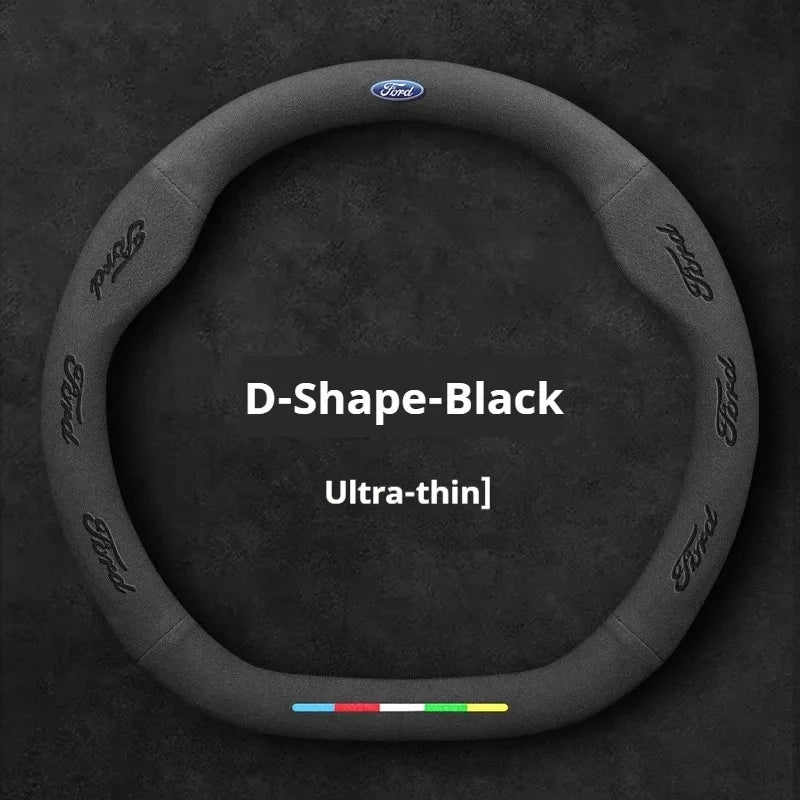 Ford Steering Wheel Cover – Fits Focus, Ranger, F-150, Mondeo, Kuga, Fusion, Fiesta, Puma