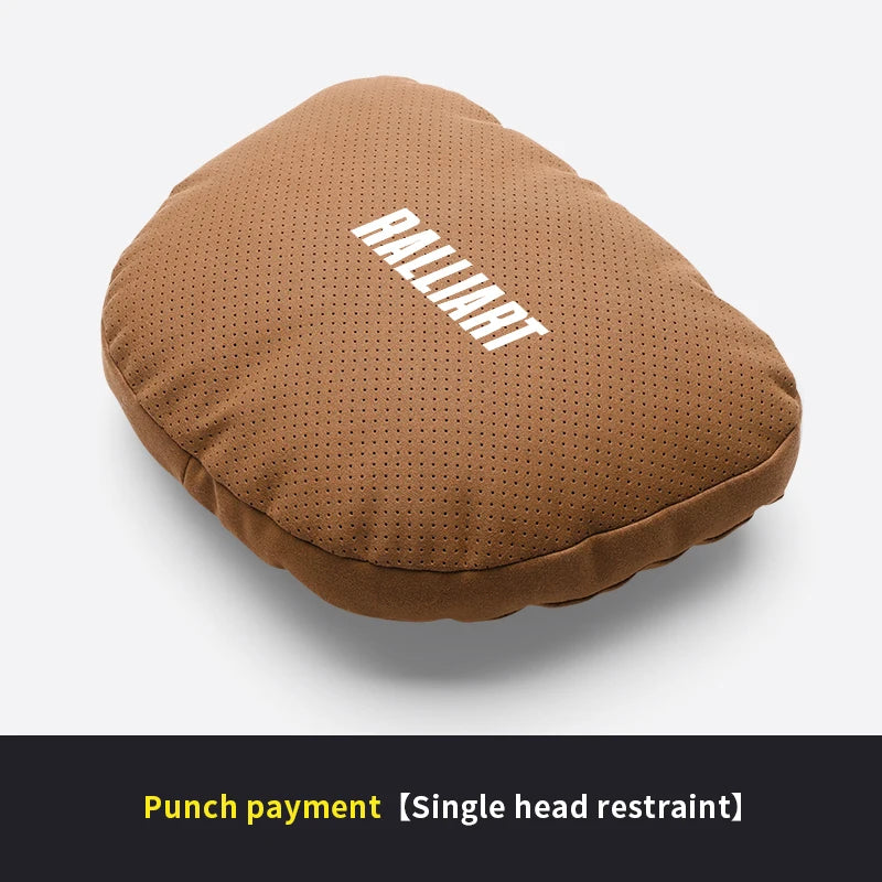 Mitsubishi Ralliart Headrest Cushion - Cognac