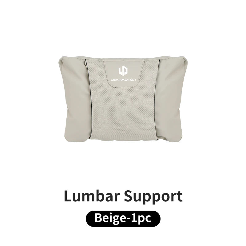 Leapmotor Car Seat Headrest & Lumbar Support Pillow Set