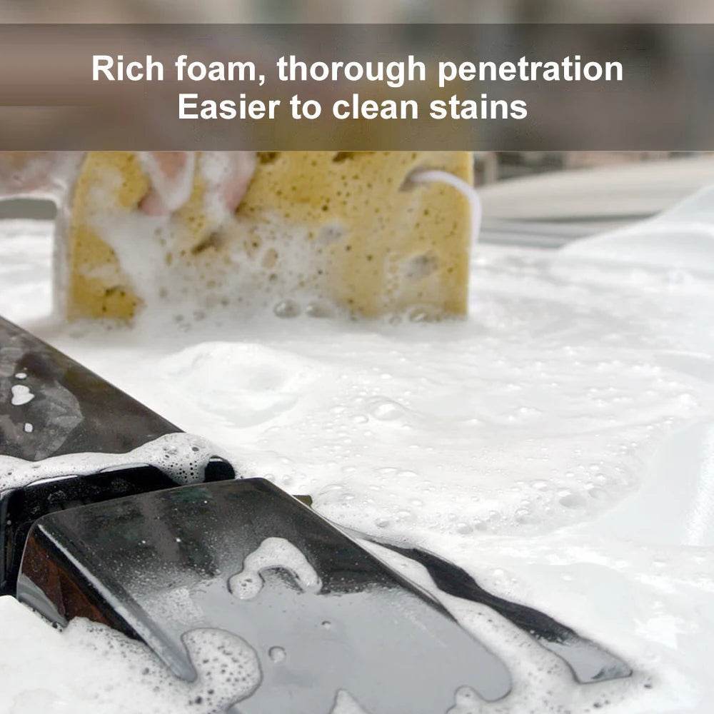 Car Wash Shampoo Powder – Universal Car Cleaning Soap for Body, Glass & Wheels - 10 bags