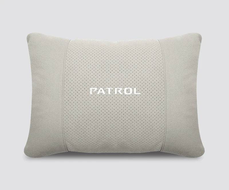 Nissan Patrol Headrest & Lumbar Waist Rest - Neck Support Pillow - Beige Lumbar