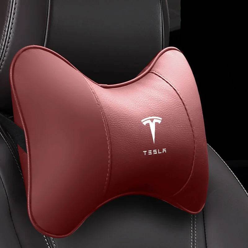 Tesla Car Neck Pillow - Red