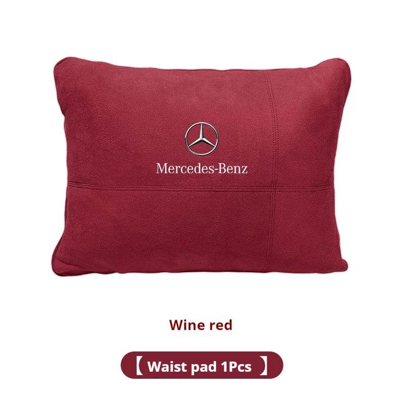 Mercedes-Benz Neck Pillow & Lumbar Support Cushion | For A B C E S V R-Class, CLA, GLA, GLB, GLC, GLE, SLK, A45, C43 -