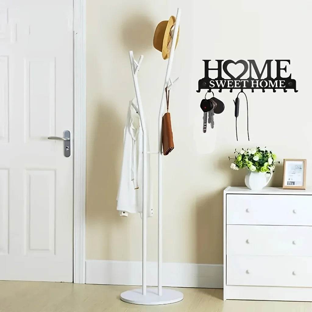 Wall Mount Metal Key Holder – Vintage Key Hanger Rack -