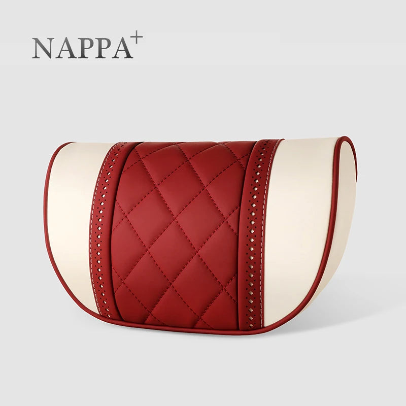 NAPPA Leather Car Neck Pillow For Mercedes-Maybach S-Class Headrest Car Travel Rear Seat Support Cushion Interior Accessories