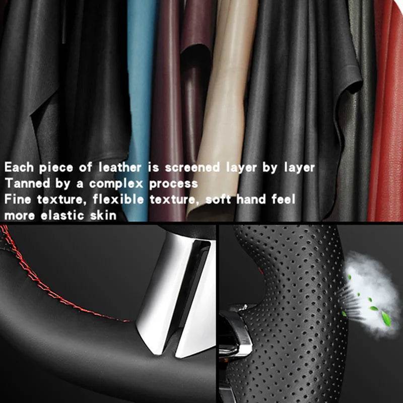 Mazda DIY Custom Steering Wheel Braid Cover - Yellow Thread