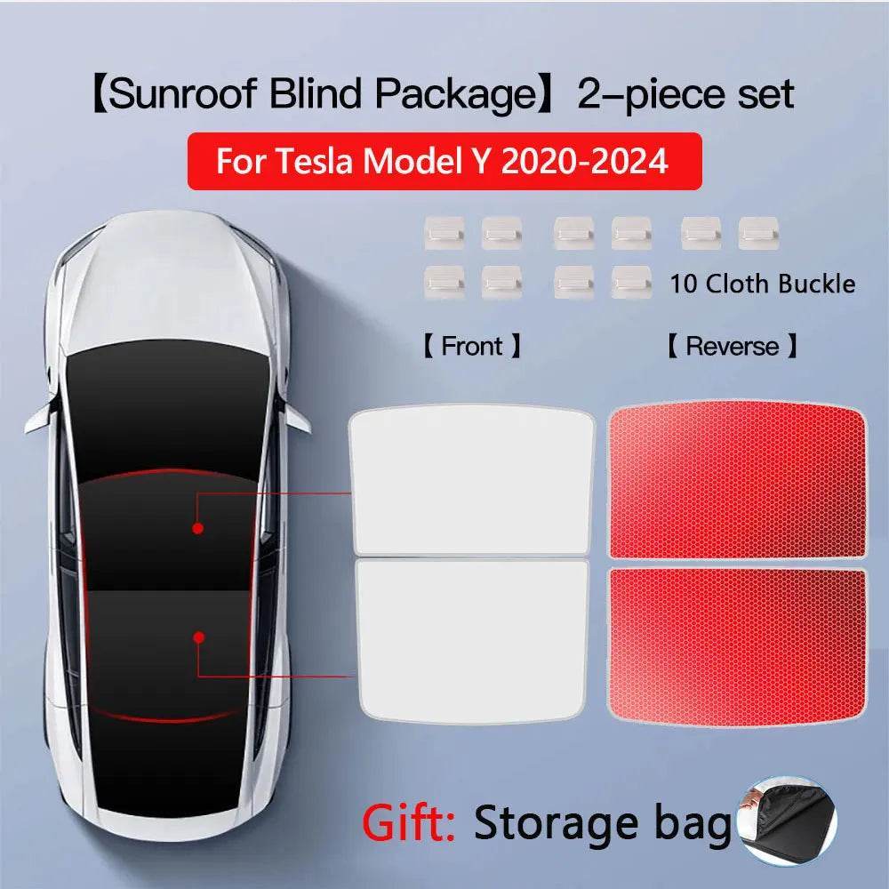 Tesla Model 3/Y Sunroof Sunshade (2020–2025) - Windshield M3 MY