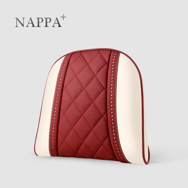 NAPPA Leather Car Neck Pillow For Mercedes-Maybach S-Class Headrest Car Travel Rear Seat Support Cushion Interior Accessories