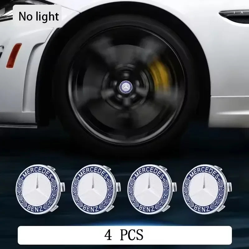 Mercedes Benz LED Hub Light Wheel Caps - Premium Car Accessories