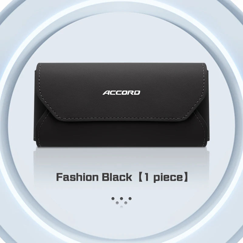 Honda Accord Civic CRV Magnetic Leather Glasses Case Holder