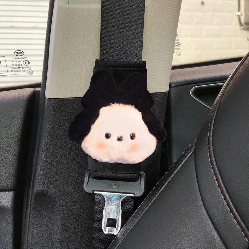 Cartoon Bow Dog Seatbelt Cover Shoulder Pad Car Safety Harness