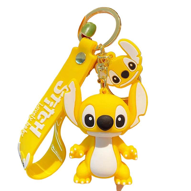 Stitch Keychain - Yellow