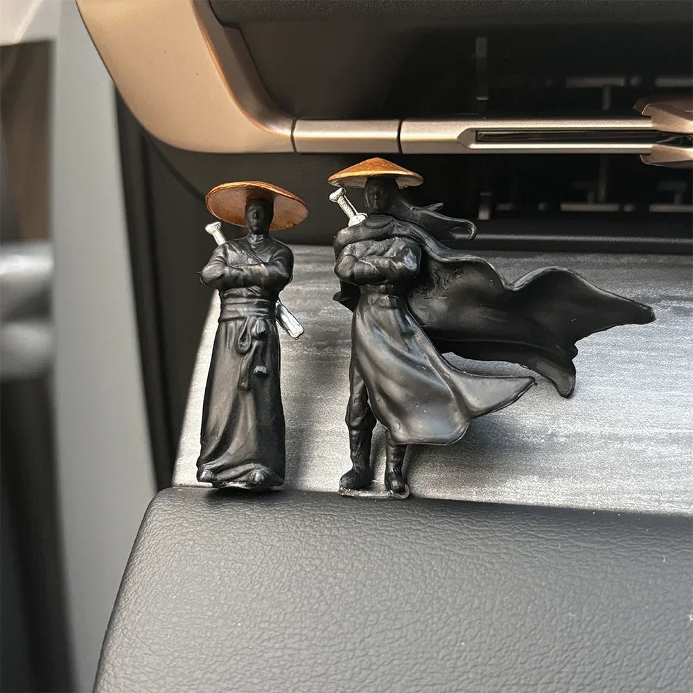 Kung Fu Warrior Car Ornament – Dashboard Swordsman Decoration