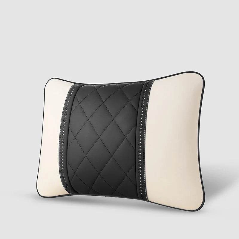 Mercedes-Benz AMG Leather Neck Pillow & Lumbar Support - Beige black Lumbar