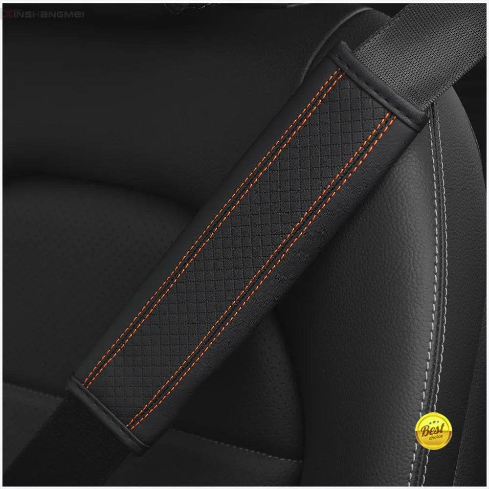 Leather Seat Belt Shoulder Pads - 1