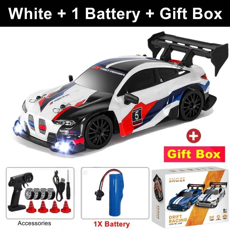 GT RS , Mustang, BMW RC 4WD Drift Car - BMW White
