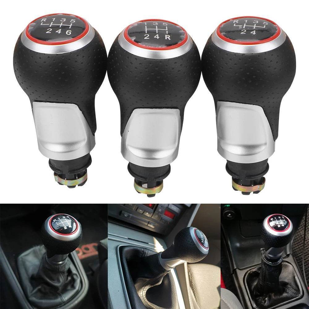 5/6 Speed Gear Shift Knob 12mm - Silver 6 gear