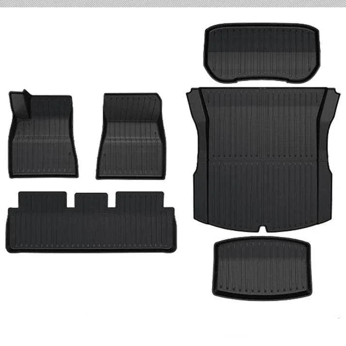 Tesla Model 3 Highland (2024–2025) All-Weather TPE Floor Mats & Cargo Liner - 6Pcs Mats