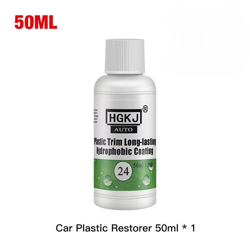 HGKJ 24 Plastic Restorer 50ml – Long-Lasting Trim & Rubber Revitalizer -