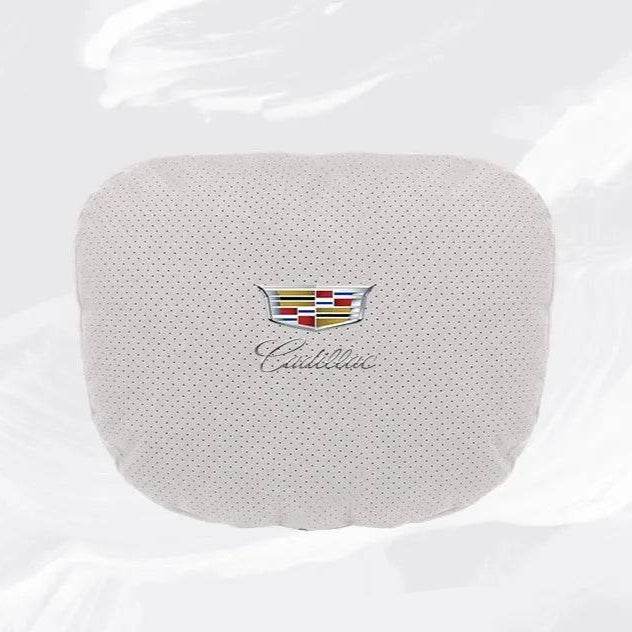 Cadillac Escalade Breathable Neck Pillow & Lumbar Support XT4 XT5 ATS CTS SRX XTS BLS GT4 - headrest 1pc white