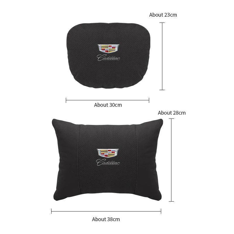 Cadillac Escalade Breathable Neck Pillow & Lumbar Support XT4 XT5 ATS CTS SRX XTS BLS GT4 - headrest 1pc white