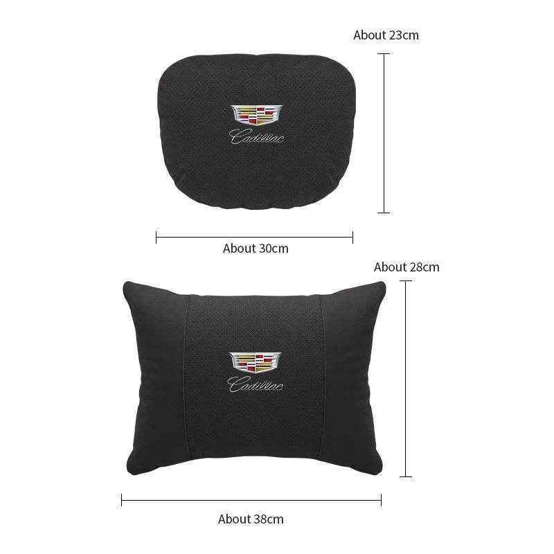 Cadillac Escalade Neck Pillow & Lumbar Support - headrest white