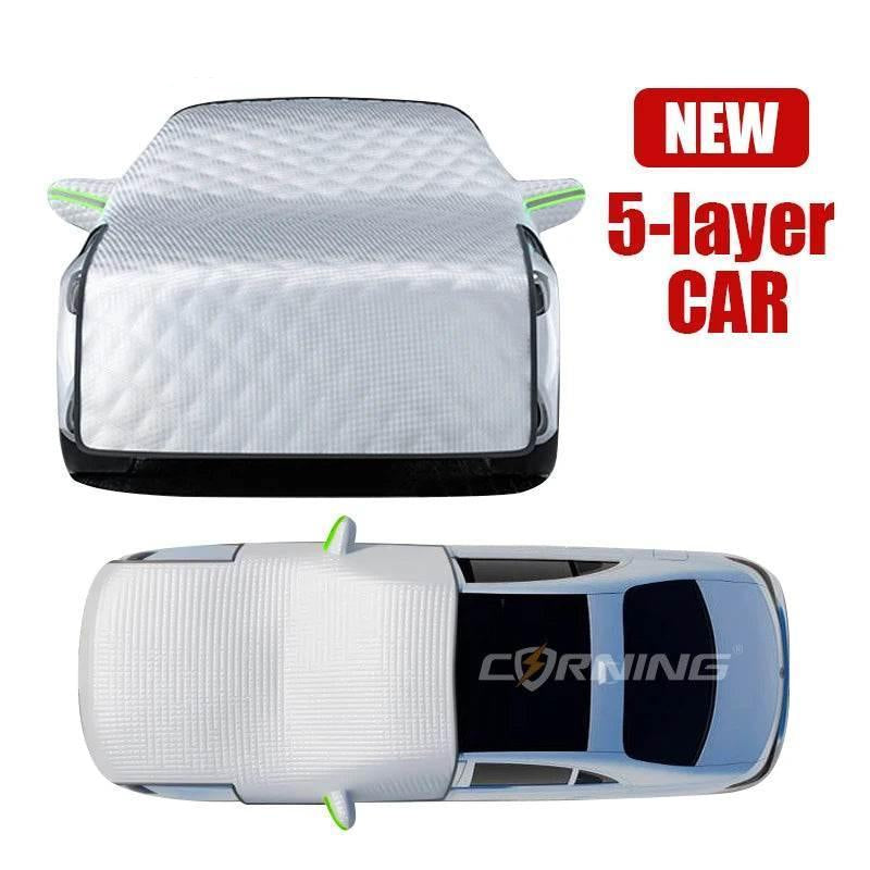 Car Hail Protector Half Cover - 5 Layers Sedan