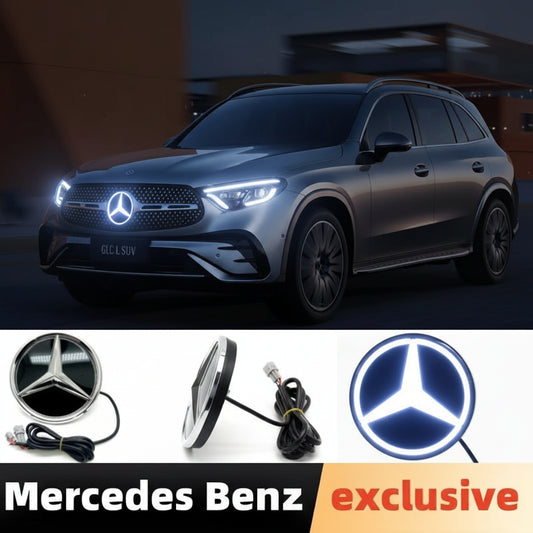 LED Illuminated Mercedes-Benz Star Grille Emblem – Front LED Logo Badge