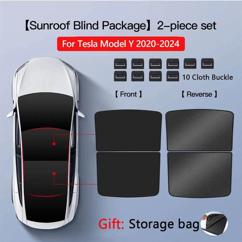 Tesla Model 3/Y Sunroof Sunshade (2020–2025) - Windshield M3 MY