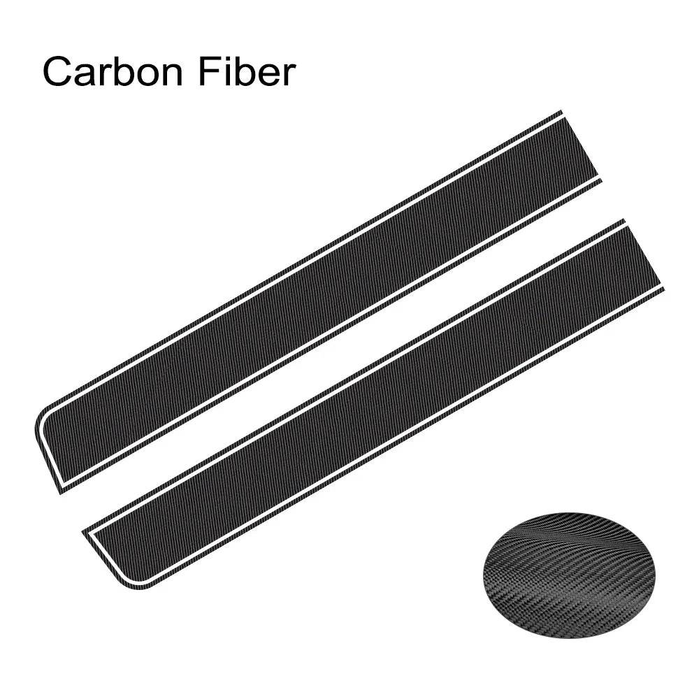 Sports Racing Hood Stripe Sticker - Carbon Fiber