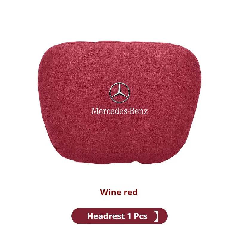 Mercedes-Benz Neck Pillow & Lumbar Support Cushion | For A B C E S V R-Class, CLA, GLA, GLB, GLC, GLE, SLK, A45, C43 -