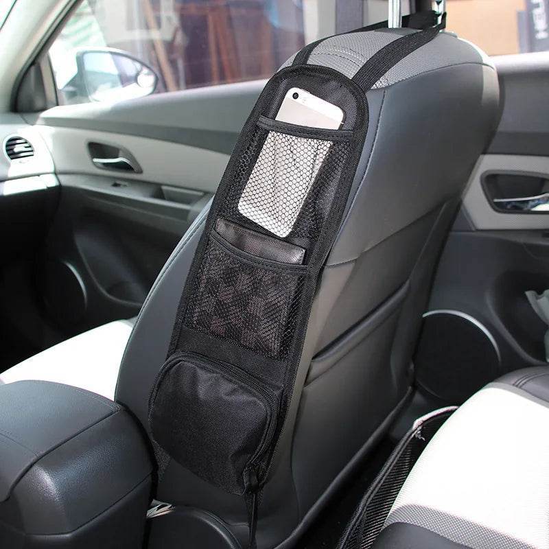 Car Backseat Organizer with Clear Touch Screen Tablet Holder - Side storage 1PC