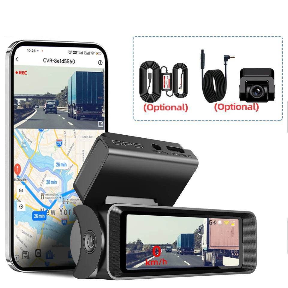 4K Mini Dash Cam With Rear Camera - ONLY 4K DashCam B61P / NONE
