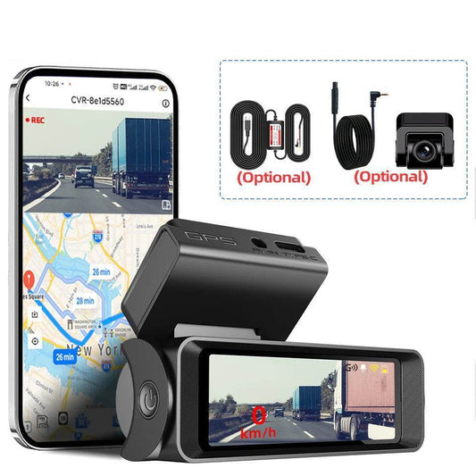 4K Mini Dash Cam With Rear Camera - ONLY 4K DashCam B61P / NONE