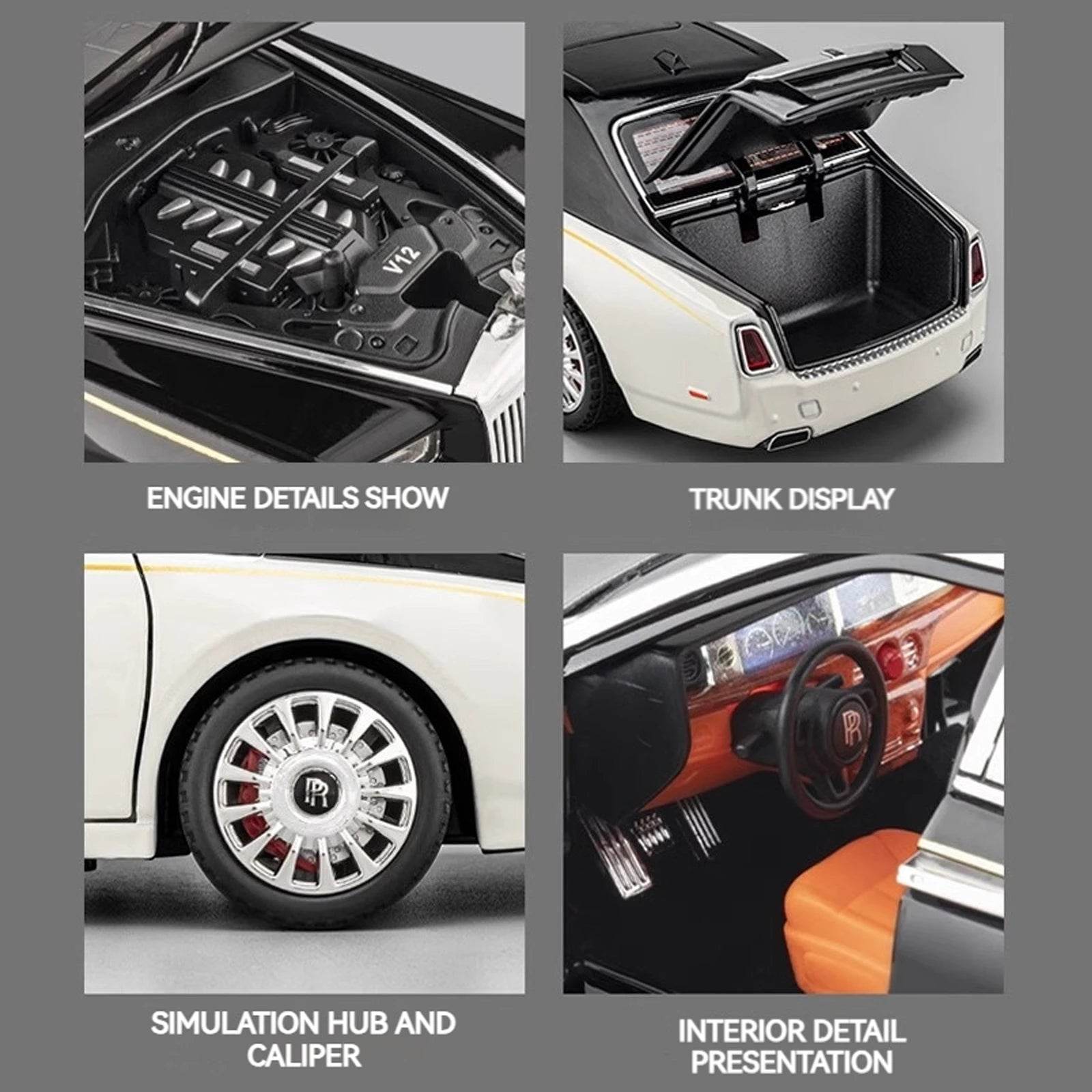 Rolls-Royce Phantom Model Car - White